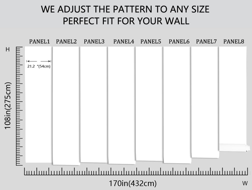 Vintage White Rose Floral Wallpaper Peony Wall Mural Large Black Background Wall Decor for Living Room Bedroom Dining Room Basement(Not Self-Adhesive)