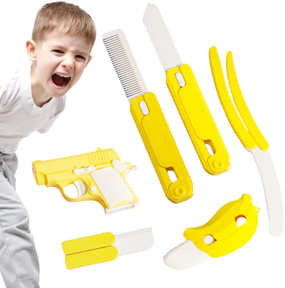 Fidget Gun Toy, Fidget Blaster Gun 1911 Titan Stress Shot ADHD Gun, 3D Printed Stress Anxiety Relief Pistol Toys