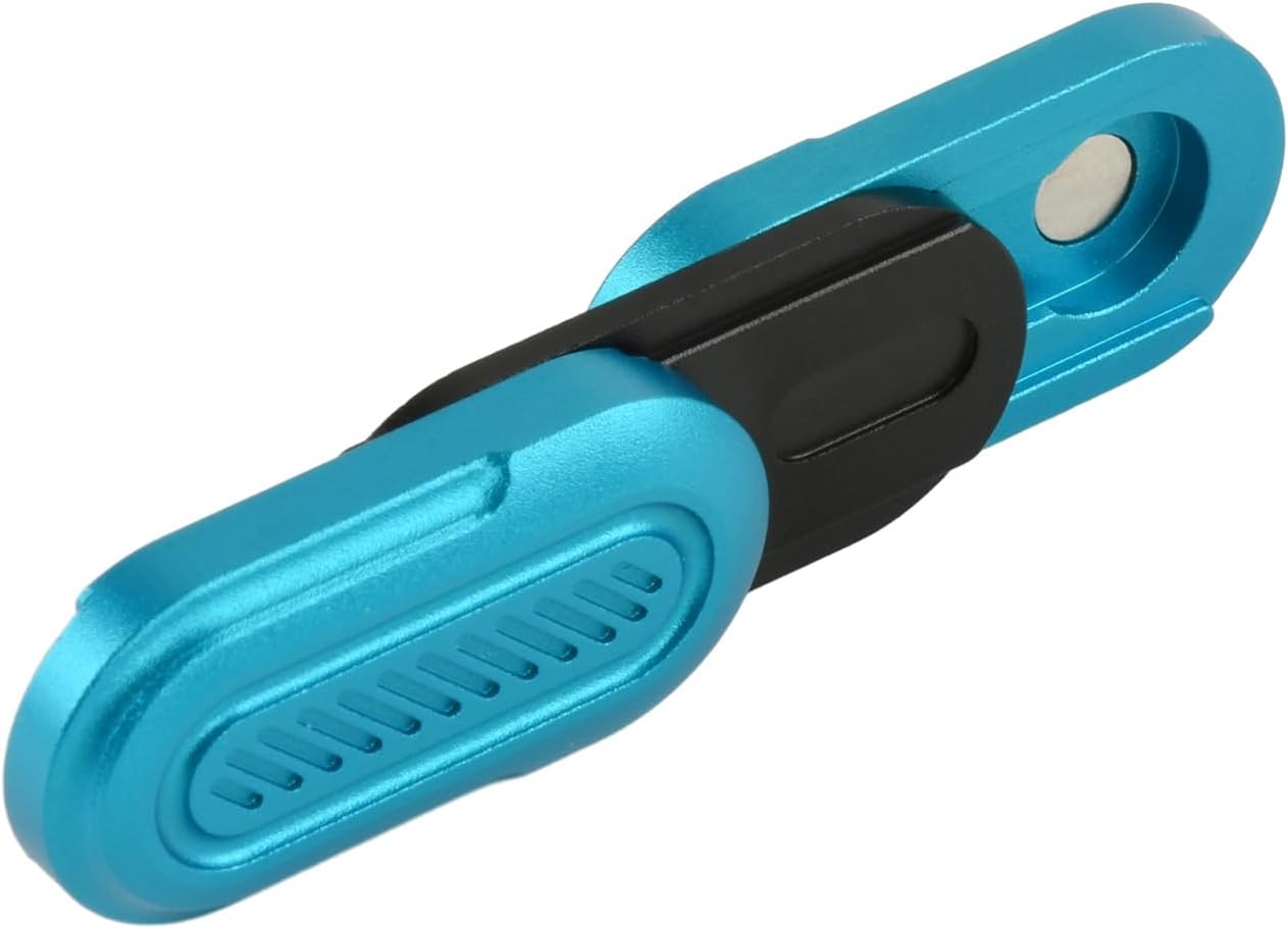 Fidget Toys Adults Metal Fidget Slider EDC Fidget Toys Magnet Fidget Stress Relief ADHD Toys Desk Toys for Office for Adults(Mini Fidget Slider Blue)