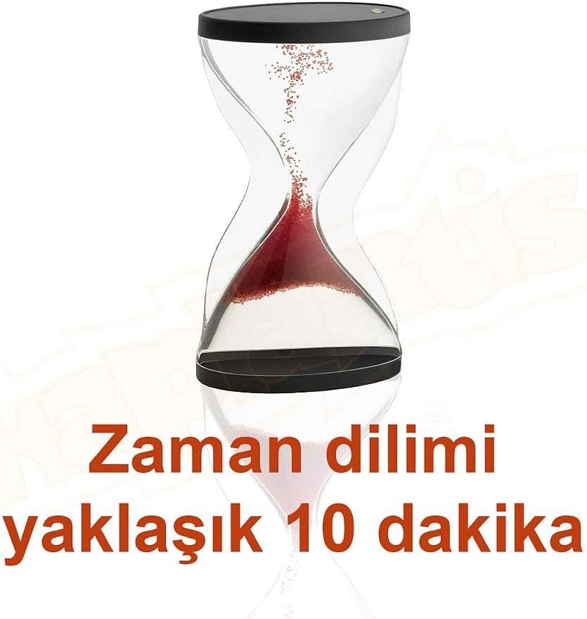 Sand Timer 10 Minute Hourglass Timer, Plastic Sand Clock 10 Minutes, Office pressure relief ornaments Sand Watch 10 Min, Hour Glass Sandglass Timer for Kids, Games, Classroom, Toothbrush Timer