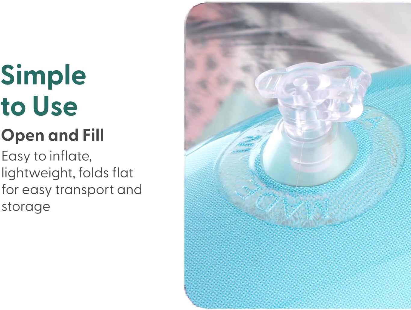 The Peanutshell Inflatable Tummy Time Roller - Crawling Toys for Babies, Soft & Supportive Baby Tummy Time Roller, Water-Friendly Crawling Toys for 6-12 Months - Montessori