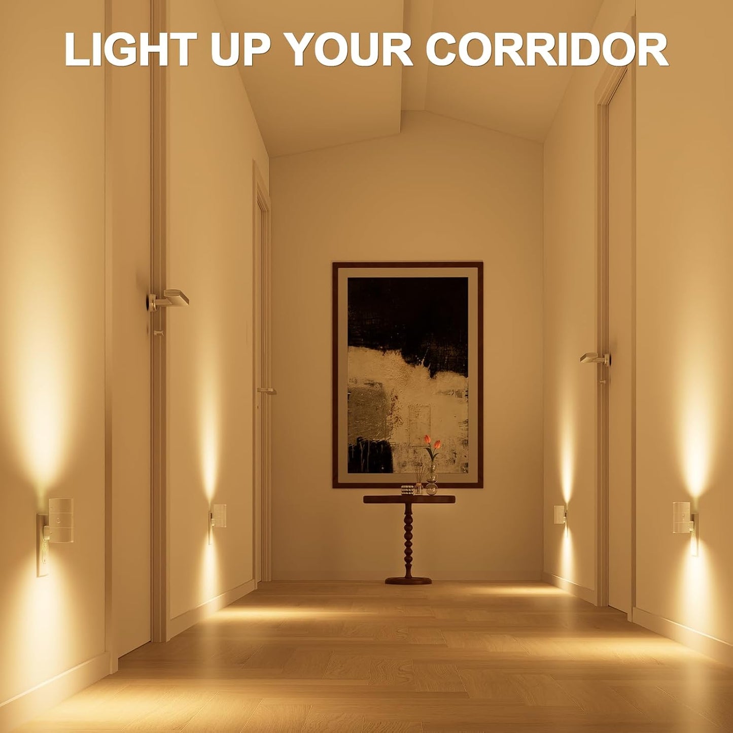 NIORSUN Night Lights Plug Into Wall,Plug in Night Light with 3 Light Modes,Ultra-Slim Design,Dusk to Dawn Sensor,0-100LM Dimmable Night Light for Hallway Bathroom Stairway Bedroom,White,2 Pack