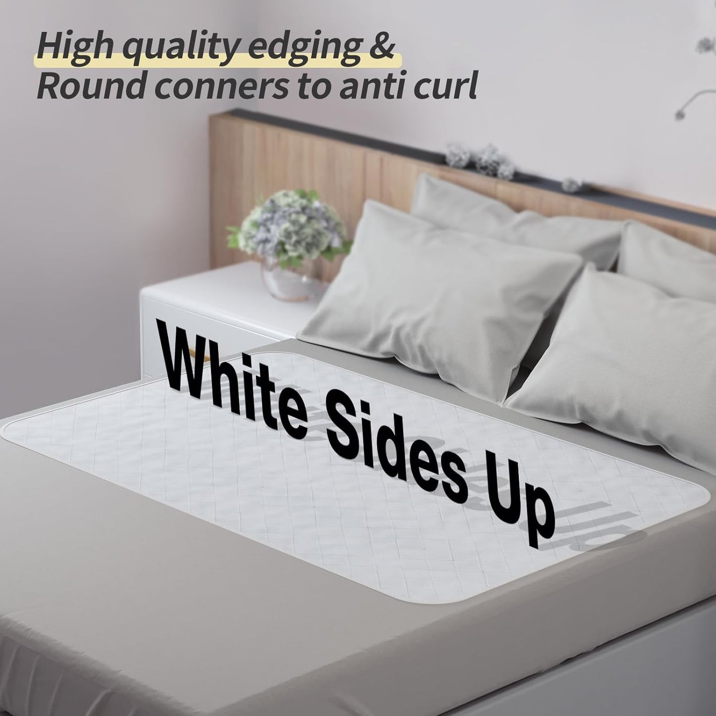 CoolShields Waterproof Bed Pads Incontinence 34'' x 36'' (1 Pack) Washable Reusable Bedwetting Mattress Protector Pad for Kids, Adults, Elderly, and Pets