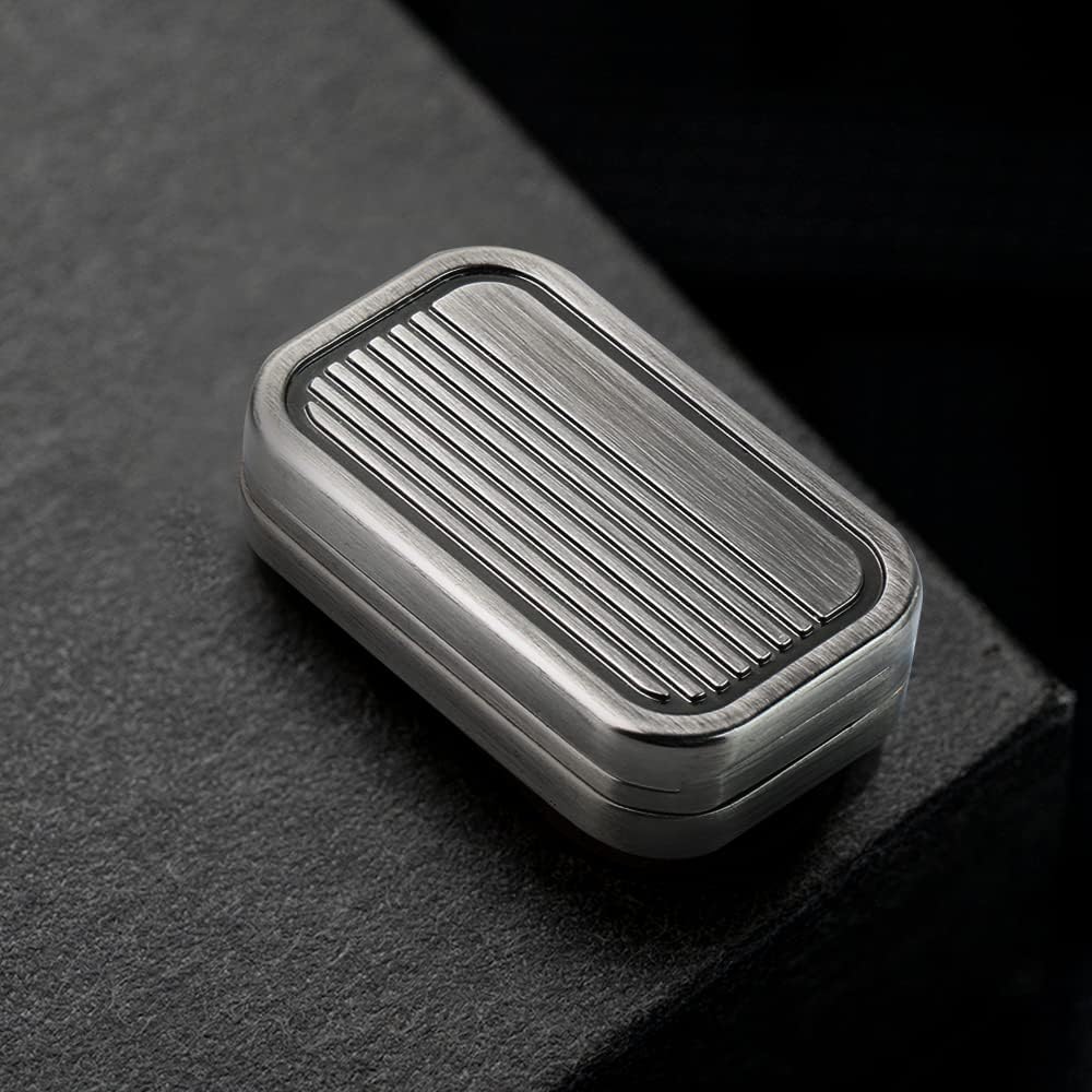 Magnetic Metal Fidget Toys - Metal Push Card Fidget Slider Stress Relief Toy, Men’s EDC Toy Fidget Toy Haptic Coin, Office Desk Toys Gifts for Boyfriend and Father (CP-3)