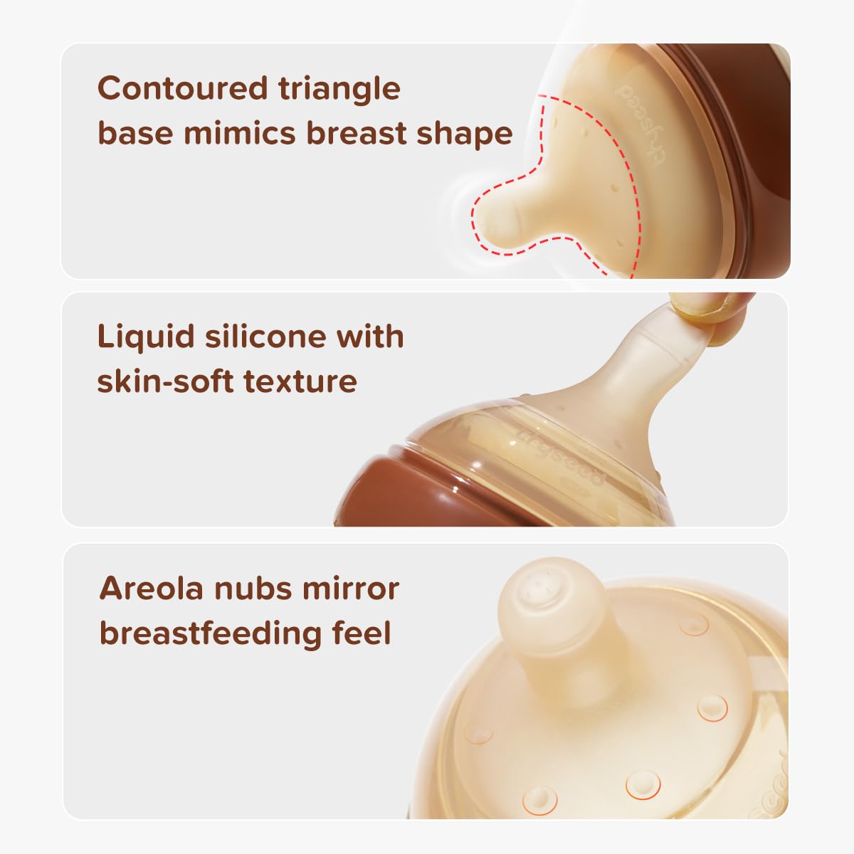 PPSU Natural Anti-Colic Baby Bottles | Newborn Breast Like Nursing Bottle for Breastfed Babies with Nipple(0-1 Months),5oz,1pack