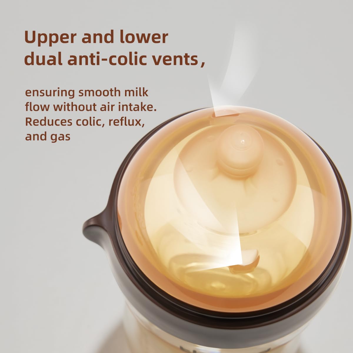 PPSU Natural Breast-Like Bottle with Nipple(7-10 Months),10oz,2pack