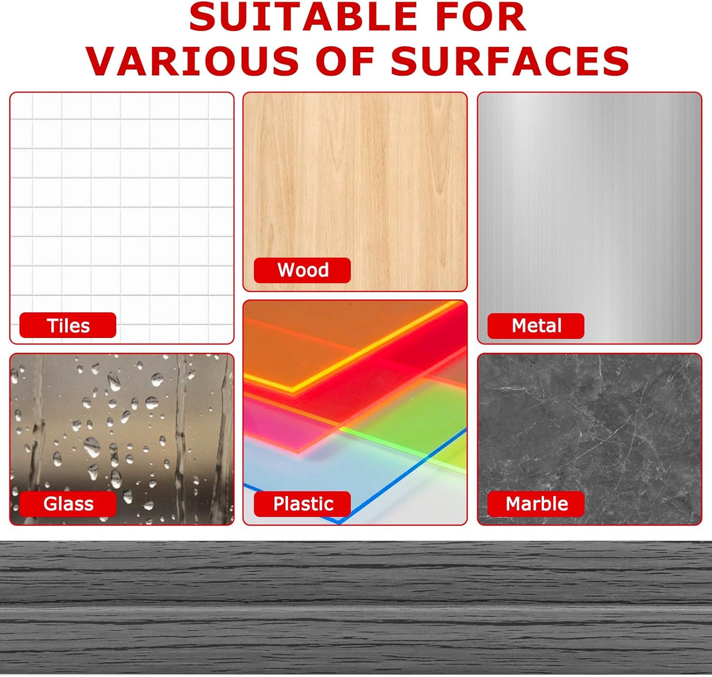 Flexible Wall Corner Protector Moulding Trim Peel and Stick Wall Corner Guards Edge Protector Self Adhesive Molding Trim Strip for Edge Ceiling (Deep Gray Wood Grain, 0.8 in x 10 Ft)