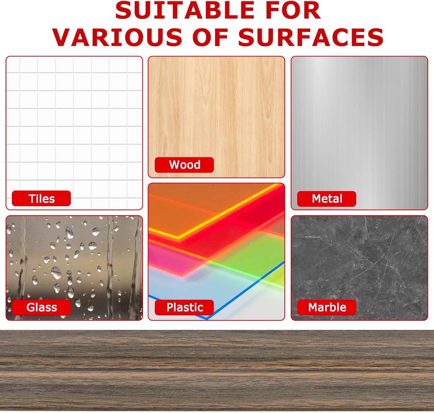 Flexible Wall Corner Protector Moulding Trim Peel and Stick Wall Corner Guards Edge Protector Self Adhesive Molding Trim Strip for Edge Ceiling (Smoked Brown Wood Grain, 1.6 in x 40 Ft)