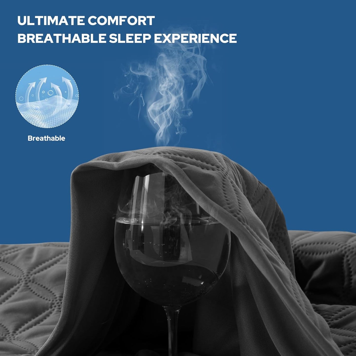 BEDLORE Waterproof Mattress Protector, Noiseless Twin XL Size Mattress Pad with Deep Pocket Fitted Up to 6"-15", Soft Breathable Dirt-Proof Mattress Cover for College Dorm (Gray)