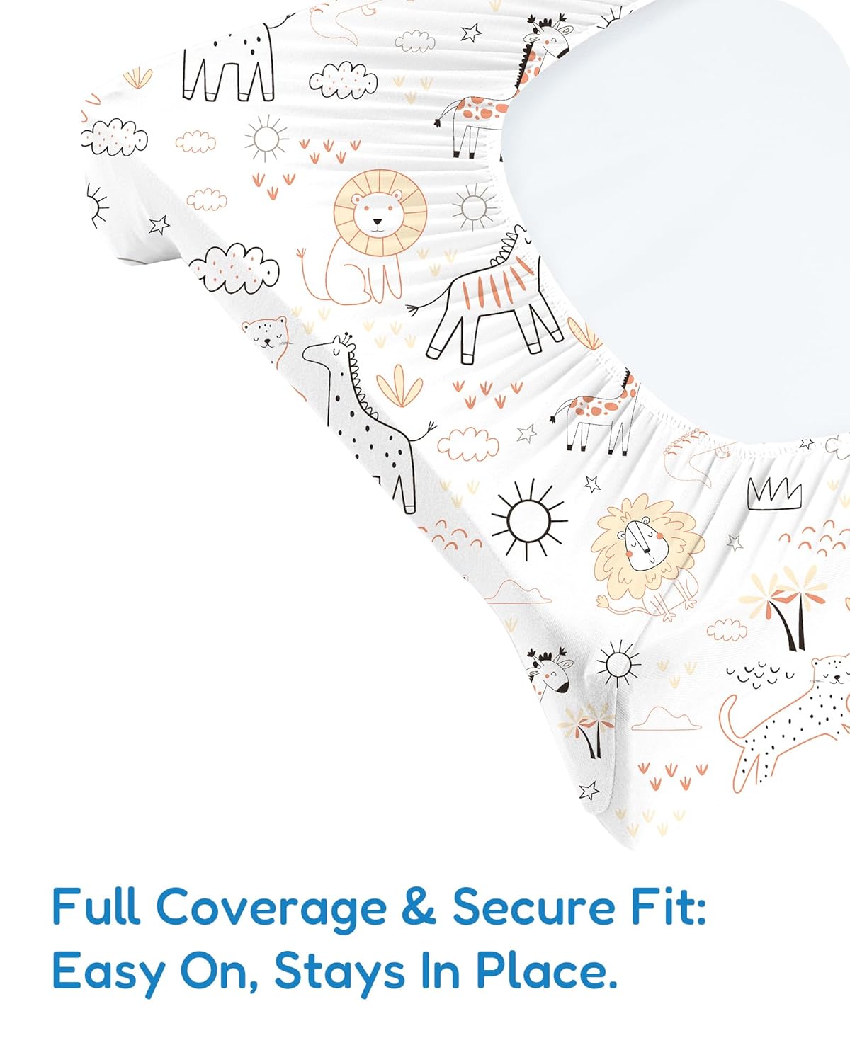 Extra Stretchy Changing Pad Cover, Ultra Soft Premium Jersey Knit Changing Pad Sheets, Unisex for Boys Girls, Fits All Standard Changing Tables/Dresser Tops - 2 Pack