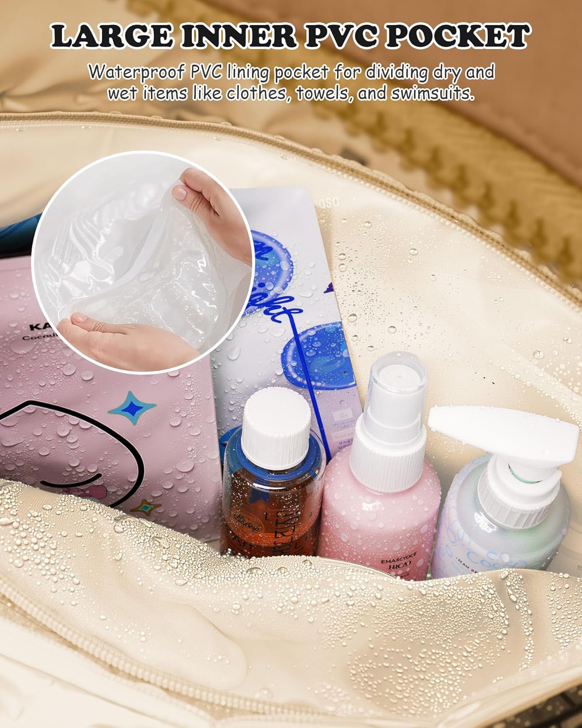 College Girl Gift-Duffle Bag with Letter, Carry On Bags for Women,Overnight Bag with Wet Pocket,Lightweight Travel Bags Personalized Gym Tote with Makeup Pouch