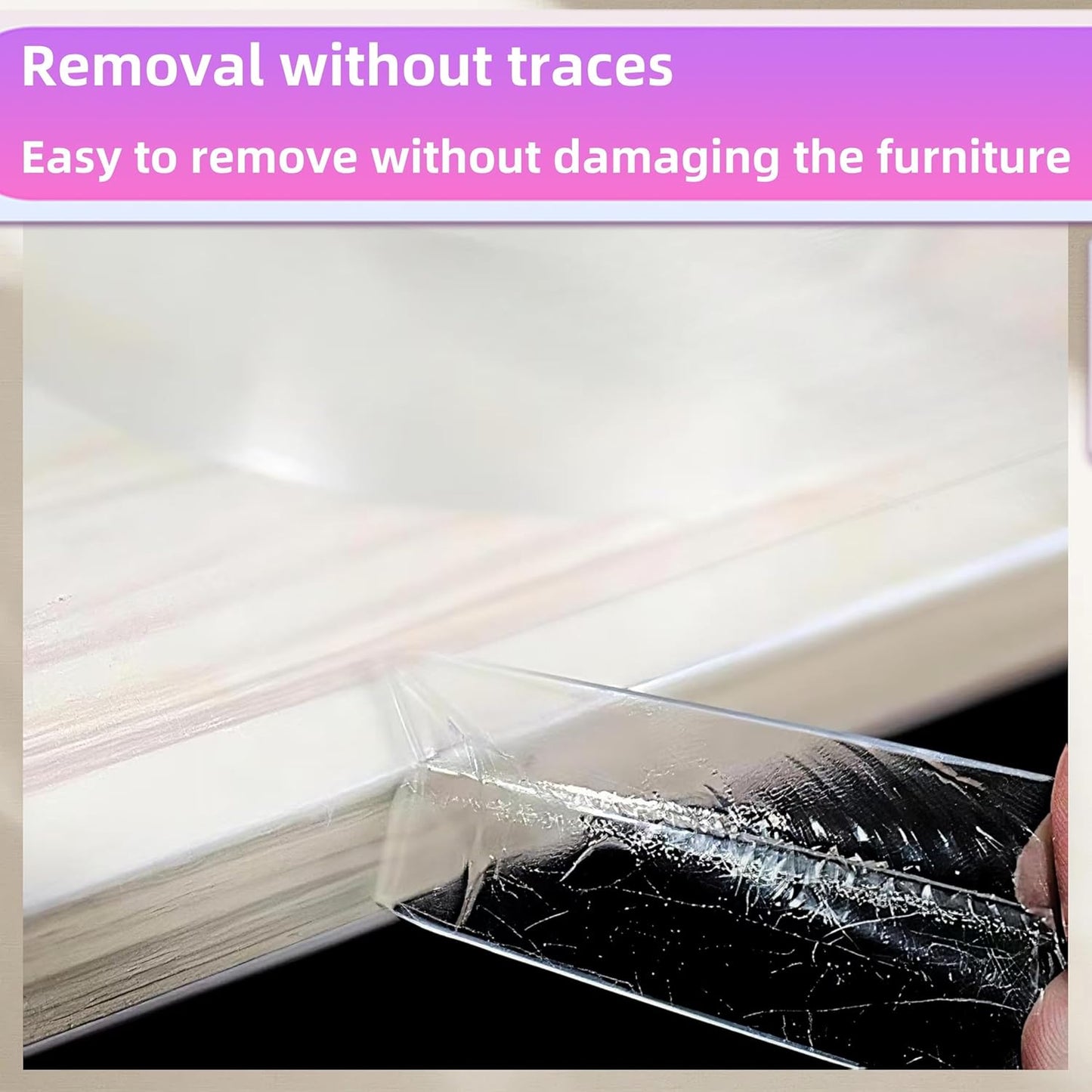 Clear Edge Protector Strip,0.78in Width x80in Length,Table Corner Protectors Tape,Self Adhesive Protective Corner Bumper for Cabinet Doors, desks, Glass, Dining Tables, Furniture, Kitchen countertops