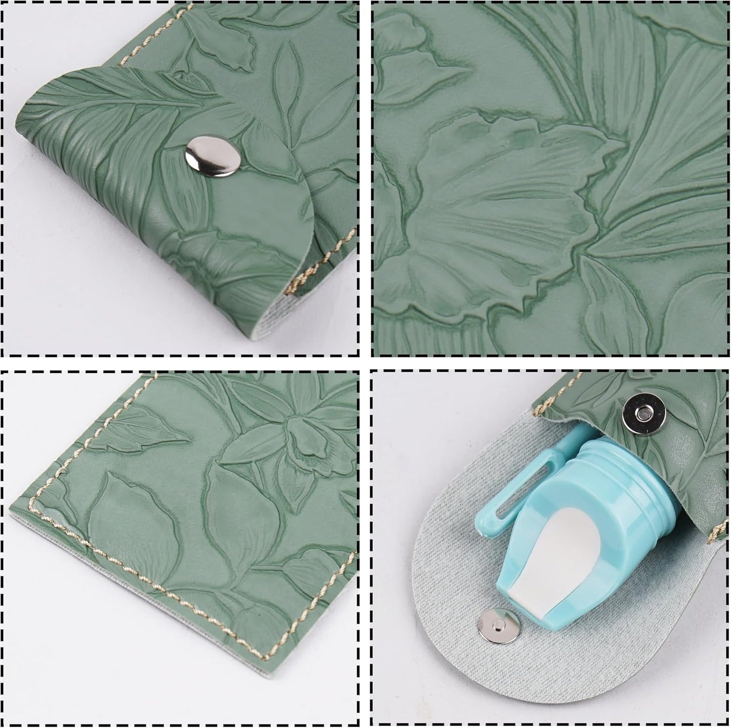 Recorder Instrument for Beginner Kids Adults,8-Hole Soprano Descant Recorder Music Flute with with Cleaning Rod & Leather Case For School Student Home Entertainment(2-Carved Dark Green)