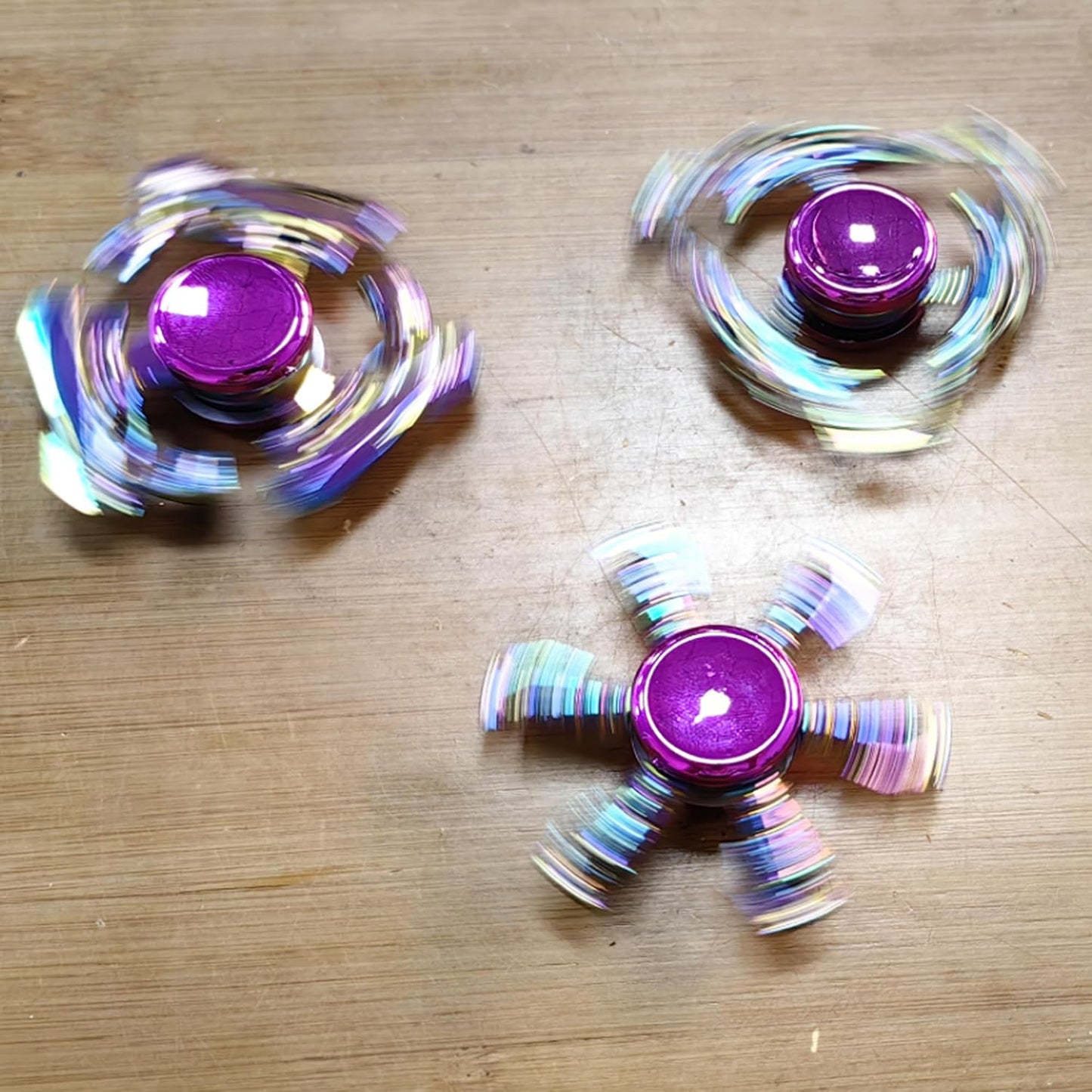 Fidget Spinners Set, Metal Desk Toys for Kids Adults Boys Girls, Hand Spinner Sensory Toys for Party Favors, Stocking Stuffers (3 Pack) (Style-1)