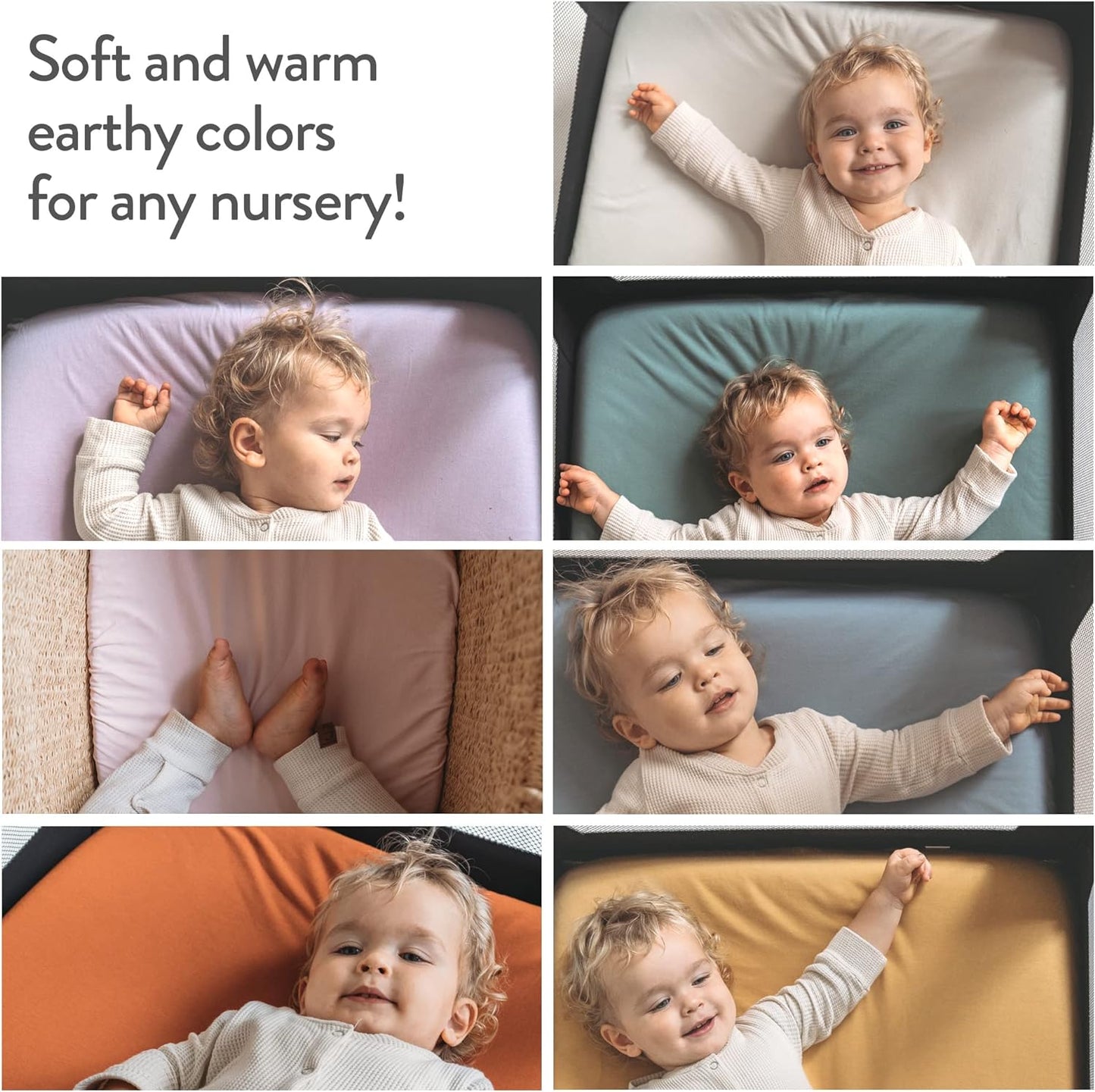 Mini Portable 24x38 Fitted Crib Sheets – Compatible with Dream on Me, Delta Porta Crib and Arms Reach Ideal Cosleeper – 100% Jersey Cotton – Light + Dark Grey – 2 Pack