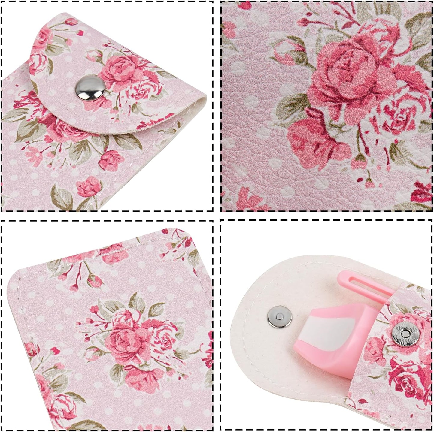 Recorder Instrument for Beginner Kids Adults,8-Hole Soprano Descant Recorder Music Flute with with Cleaning Rod & Leather Case For School Student Home Entertainment(2-Pink Rose)