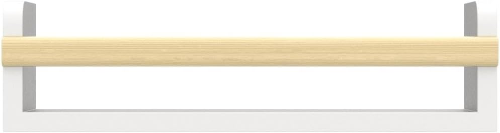 Wallniture Florida 24 inch Wall Bookshelf for Kids Room, Floating Shelves Nursery Decor, Wood White Wall Shelf Set of 2 Kitchen, Bathroom Decor (16'')