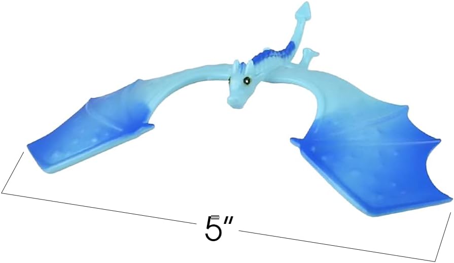 ArtCreativity Balance Dragon Toy Figures - Set of 2 with Pyramid Stands - Stress Relief Fidget Desk Toys for Kids & Adults