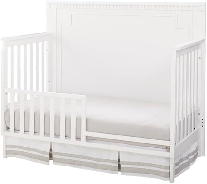 Pemberly Row Modern Wood Convertible Crib Panel in White Finish