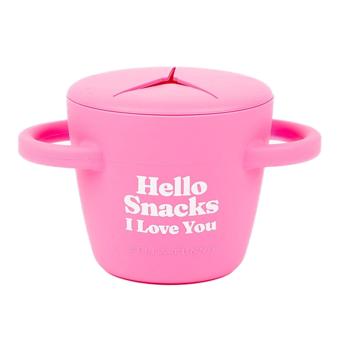 Snack Cups for Toddlers by Bella Tunno, Silicone Spill Proof Food Container with Lid, Babies & Kids 6-12 Months, Hello Snacks
