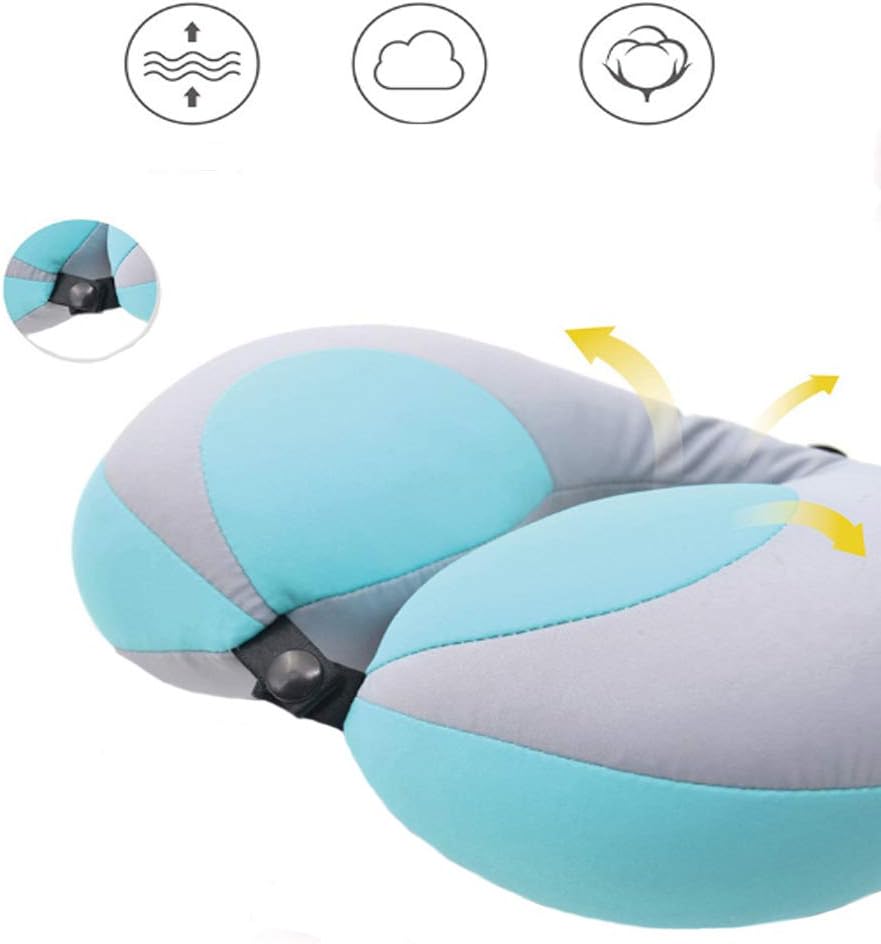 MOOB Carseat Pillow for Toddlers,Pillow for Baby Car Seat Comfortably Designed for Head, Neck, and Chin Support - Kids Neck Pillows for Travel Gifts for Toddler/Child/Kids,Yellow + Grey Blue