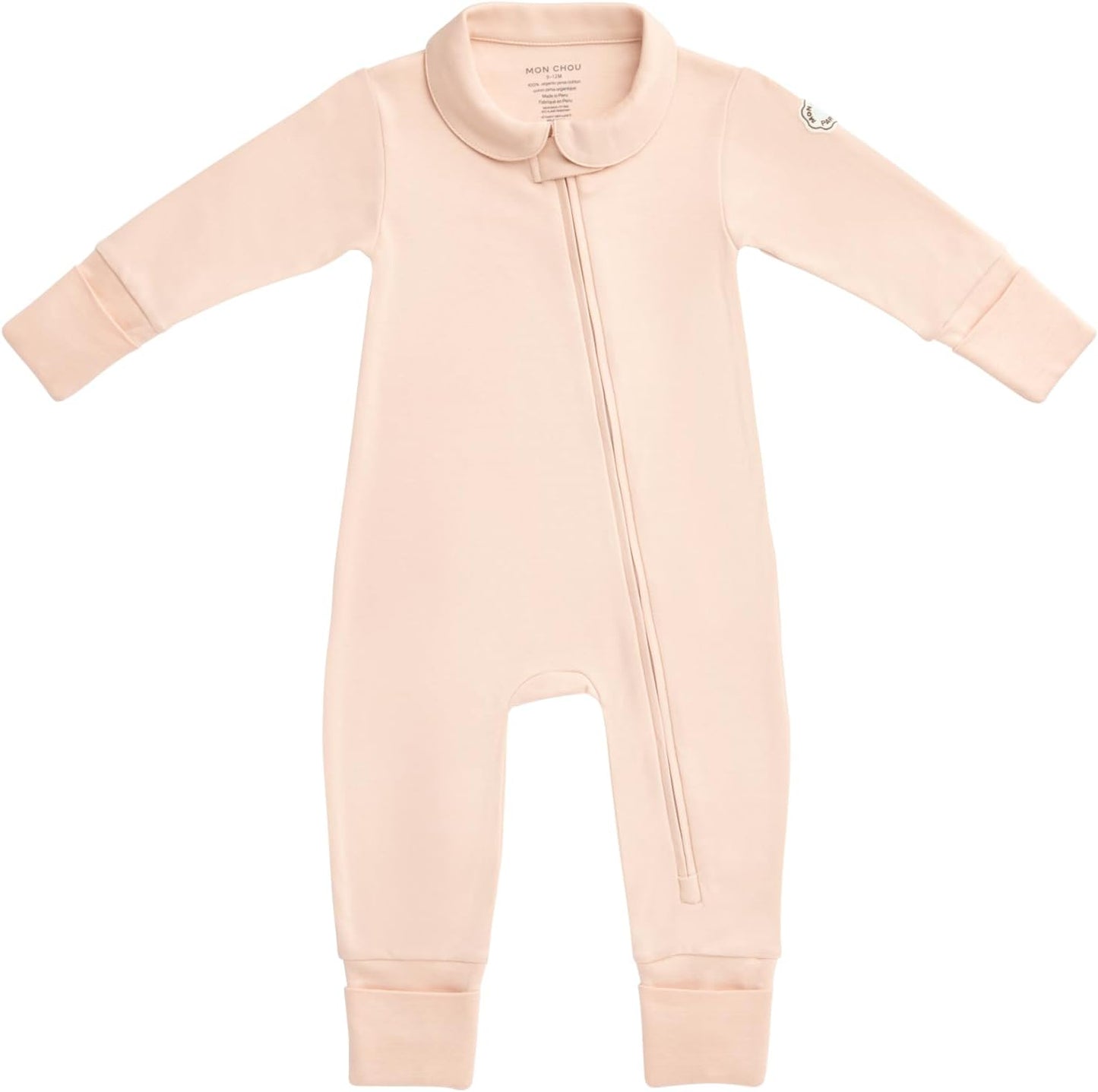 MON CHOU Convertible Footie Pajamas - Soft Organic Cotton Baby Pajamas - 100% Pima Cotton PJ’s & Luxury Newborn Sleepers