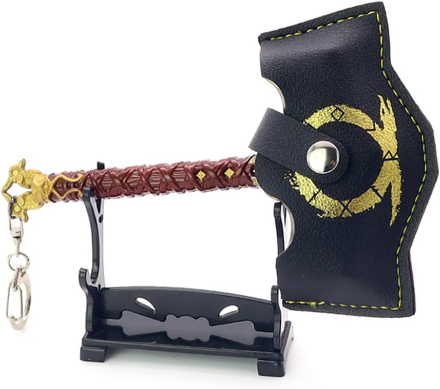 Superbuybox God of War Ragnarök Thor Mjölnir the hammer of Thor Action Figures Game Toys Collection Keychain Gift Desk Decoration Backpack Pendant Gift Bronze Version