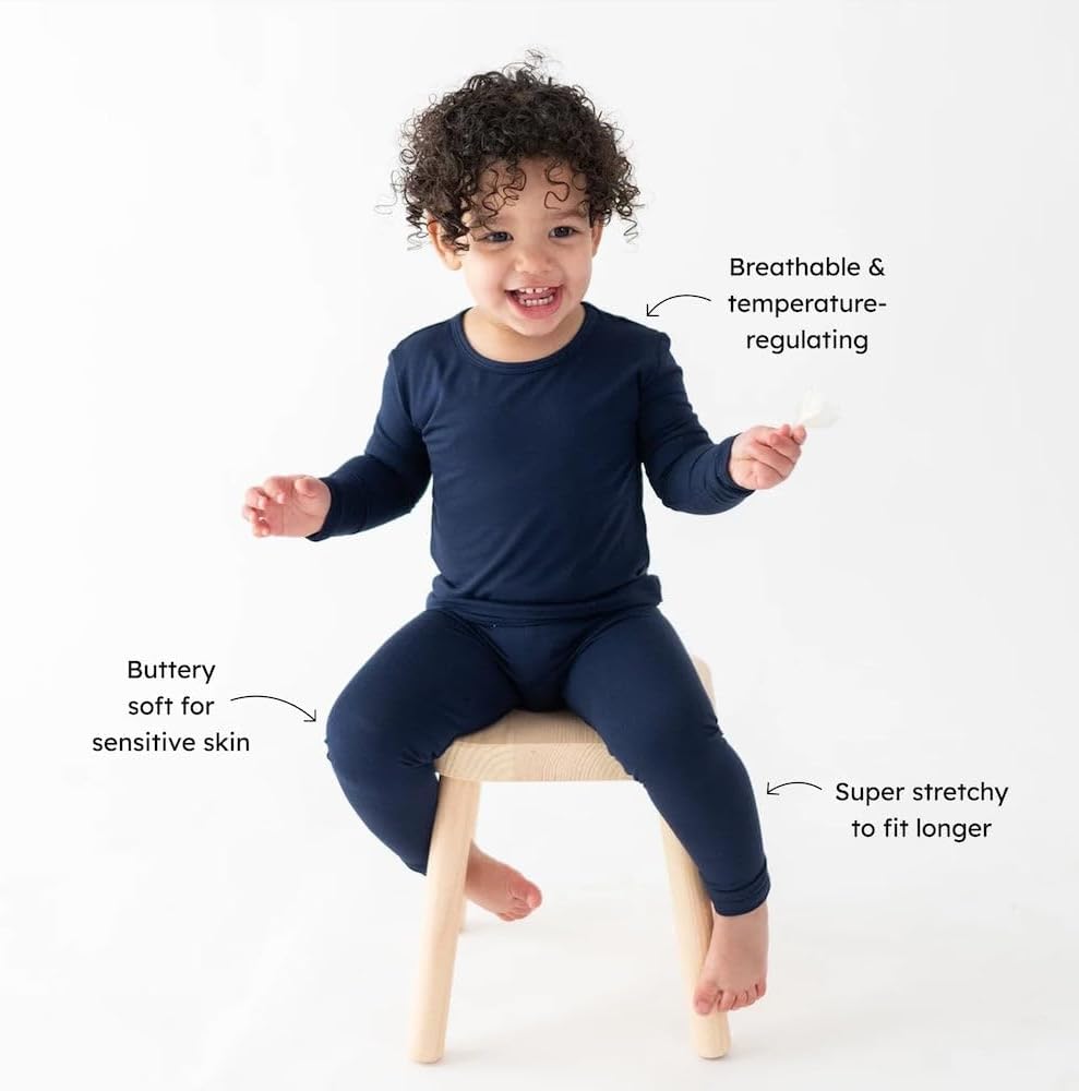 KYTE BABY Toddler Pajama Set - Pjs for Toddlers Made of Soft Bamboo Rayon Material