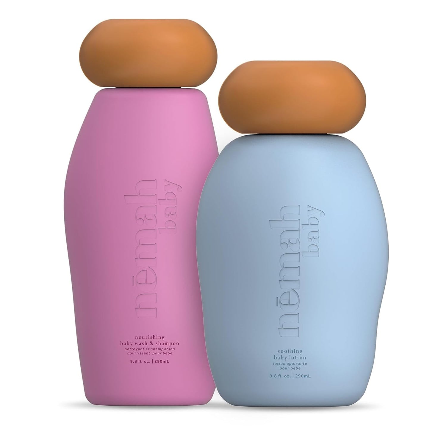 Nemah - Soothing 2-in-1 Baby Shampoo & Wash and Calming Body Lotion, a Moisturizer for Babies & Toddlers, Plant-Derived, Vegan & Gluten-Free