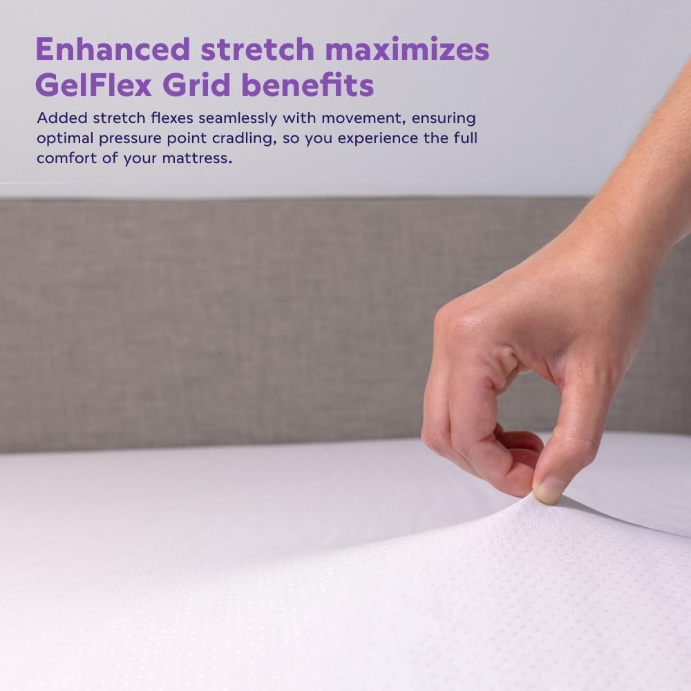 Purple Deep Pocket Waterproof Mattress Protector - Queen Size, Fits Mattresses 15.5" - 20" - Durable Protection with Comfort-First Design for All Mattress Types