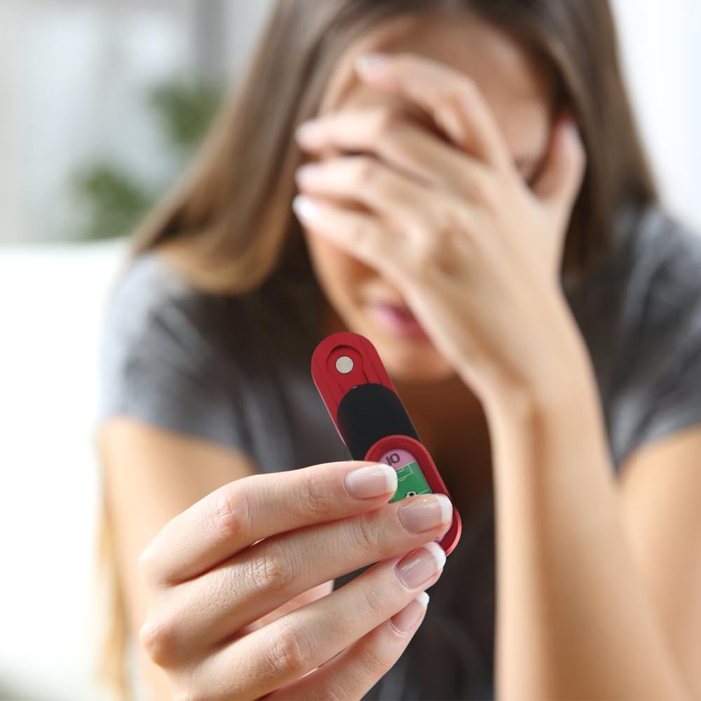 STONESTAR CP3 Fidget Slider - Football Legends No. 10 Aluminum Alloy Magnetic Metal Fidget Slider, EDC Fidget Toy for Adults, Helps Relieve ADHD/Anxiety/Stress (Red)