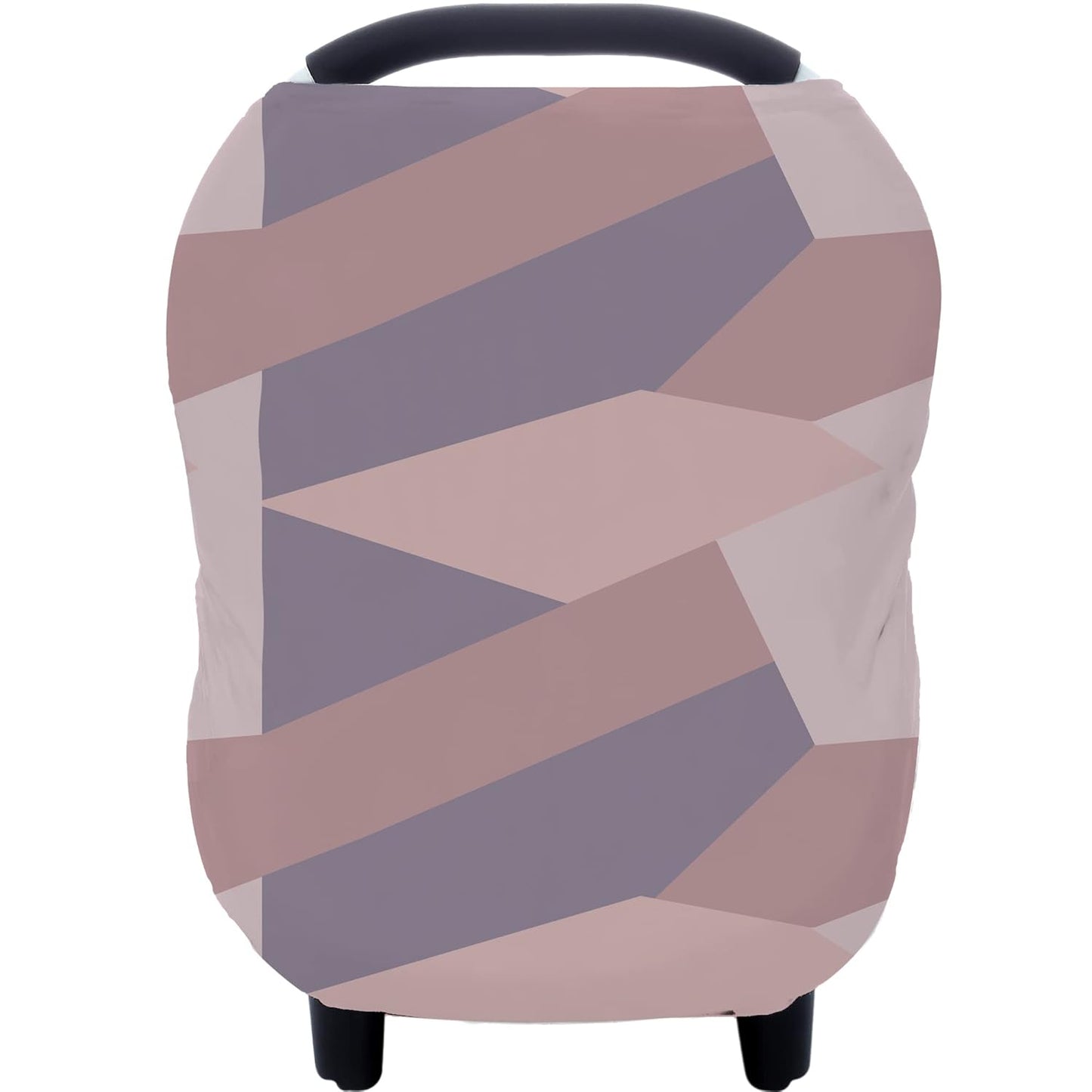 Carseat Cover Boy and Girls - Multi-use Nursing Car Seat Canopy Cover for Breastfeeding, Infant Stroller Cover, High Chair Cover (Baby Pink)