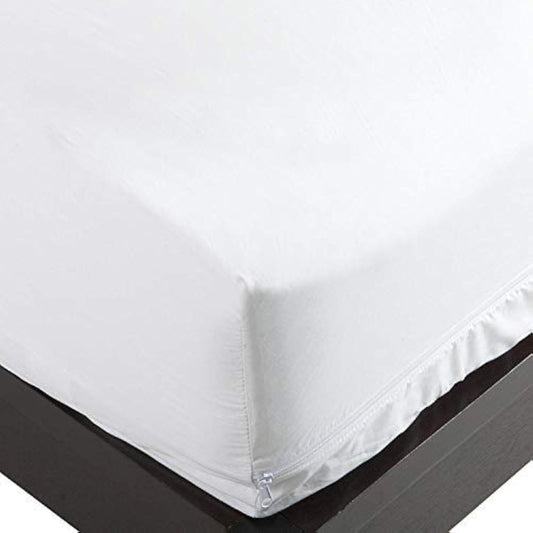 National Allergy Superior 100% Cotton Queen Mattress Protector Zippered - 60" x 80" x 9" - Hypoallergenic Bed Encasement - Breathable Dust Proof Cover - AAFA & Oeko-TEX Standard 100 Certified