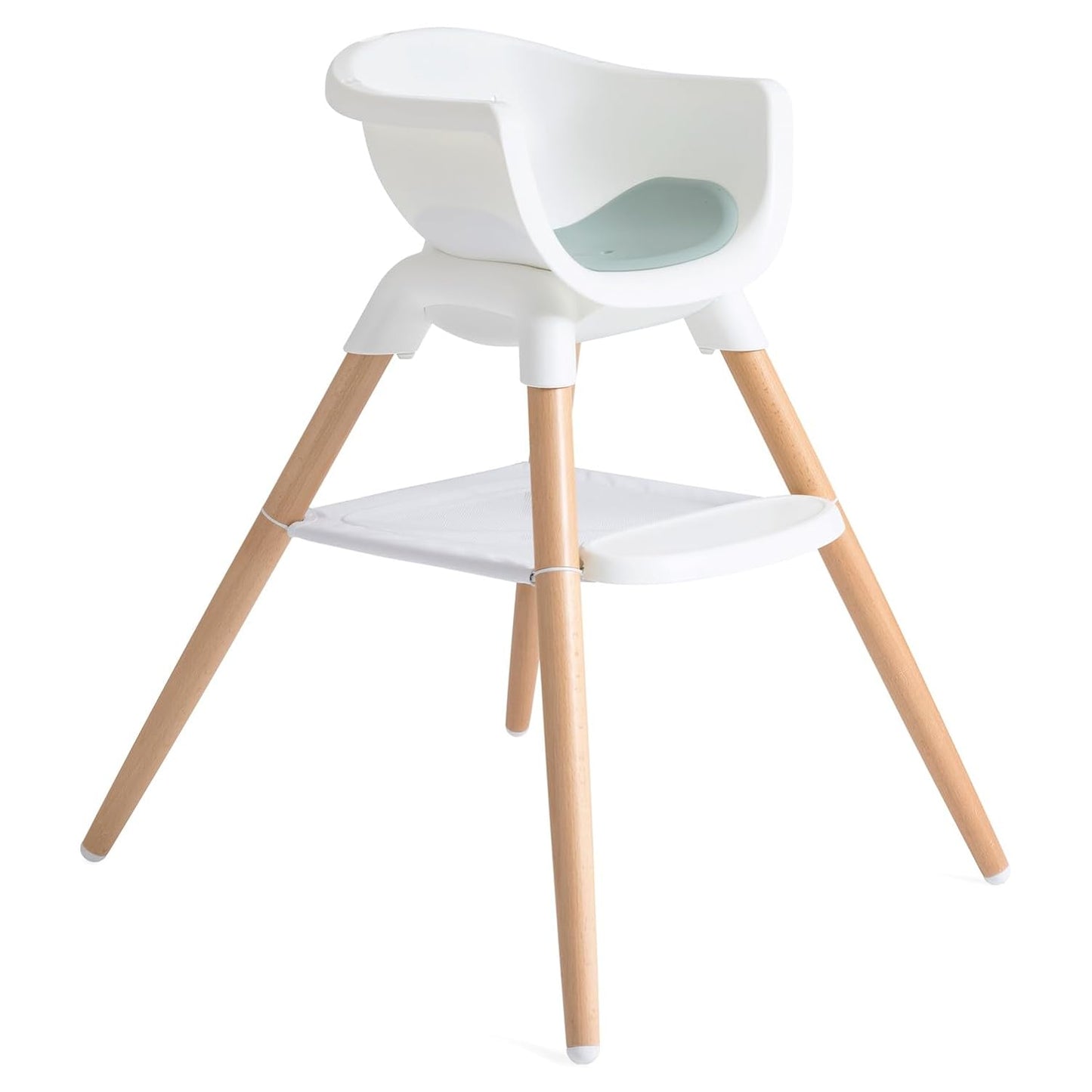 Joie Chai Multi-Mode Highchair - European Beech Wood, Convertible, 9+ Modes, Birth up to 60 lb. (Mist)