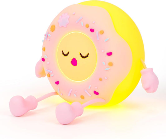 QANYI Donut Lover Light,Rechargeable Novelty Donut Lamp with Soft Touch Control and Sweet Funny Shape for Desk Decor, Birthday,Christmas,Valentine's Day Aesthetic Gifts for Girls Teens Teenages Women