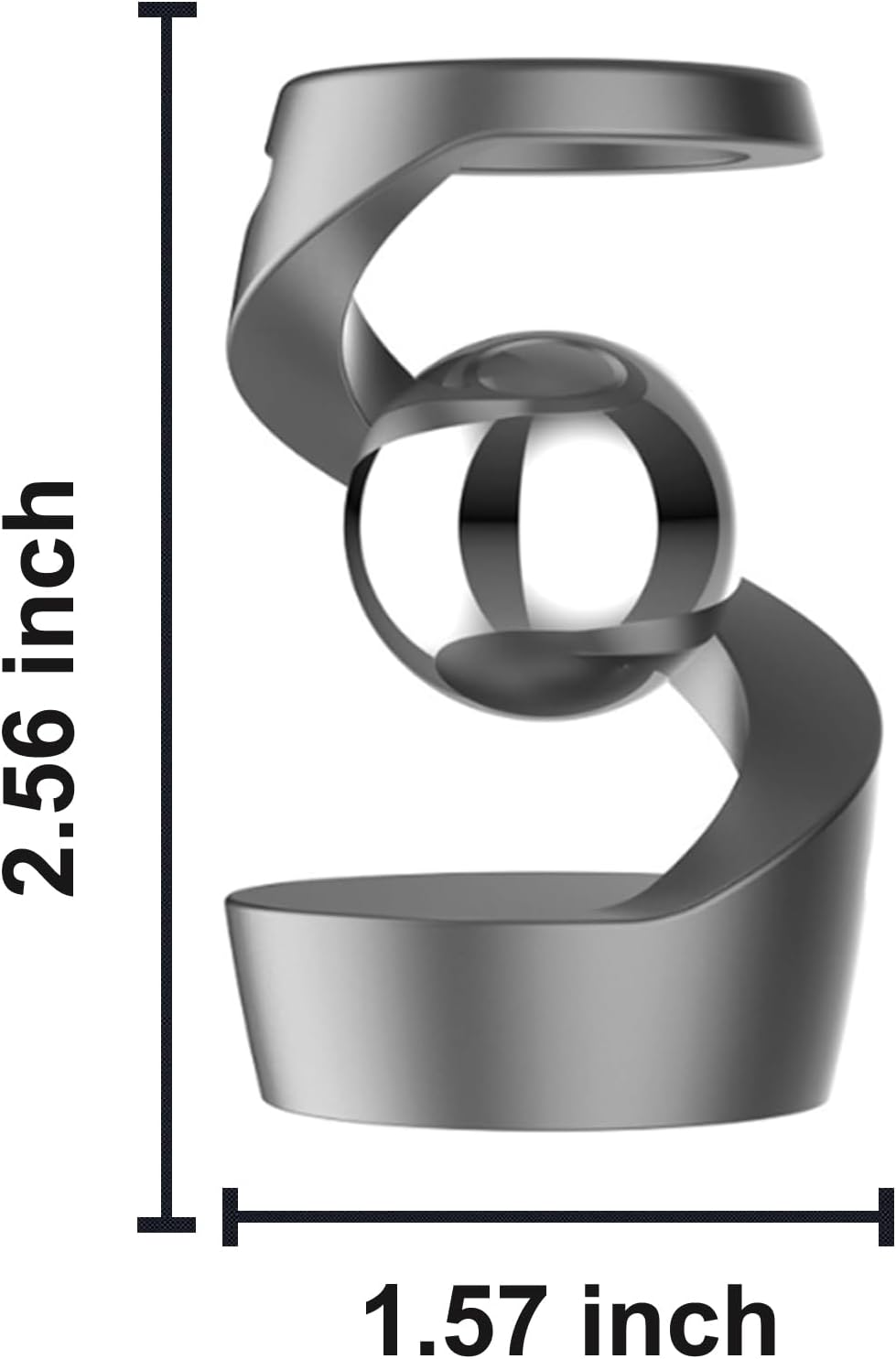 Fidget Toys, Metal ADHD Desk Spinning Toys for Adults Kids Boys Girls, Quite Fidget Sensory Toys for Party Favors, Stocking Stuffers, Classroom Prizes (Gray-Silver)