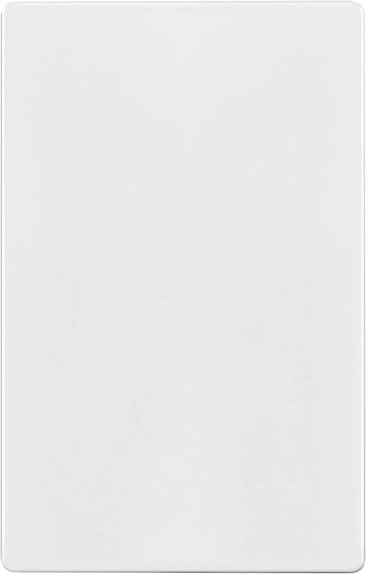 ENERLITES Screwless Blank Wall Plate, Child Safe Blank Device Outlet Cover, Standard Size, 1-Gang 4.68" x 2.93", Polycarbonate Thermoplastic, UL Listed, SI8801-W, Glossy, White