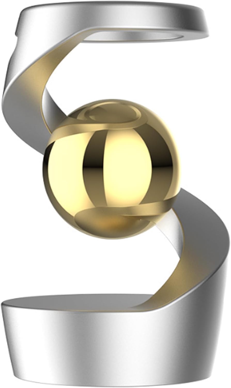 Fidget Toys, Metal ADHD Desk Spinning Toys for Adults Kids Boys Girls, Quite Fidget Sensory Toys for Party Favors, Stocking Stuffers, Classroom Prizes (Silver-Gold)