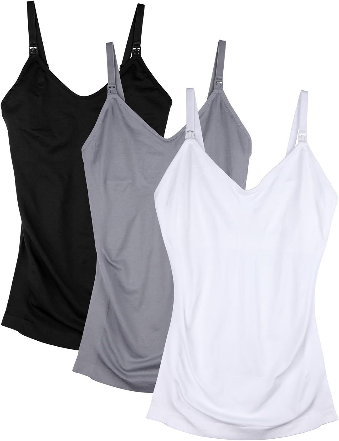 Womens Maternity Nursing Tank Cami for Breastfeeding with Adjustable Straps