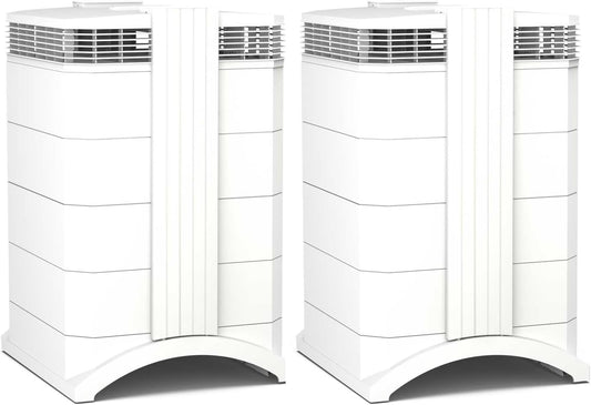 IQAir HealthPro Compact XE Air Purifier - 2-Pack - Compact HyperHEPA Fration for Rooms up to 2480 sq ft - Allergens, Smoke, Dust, Mold, Pet Dander, Swiss Made, WiFi Enabled