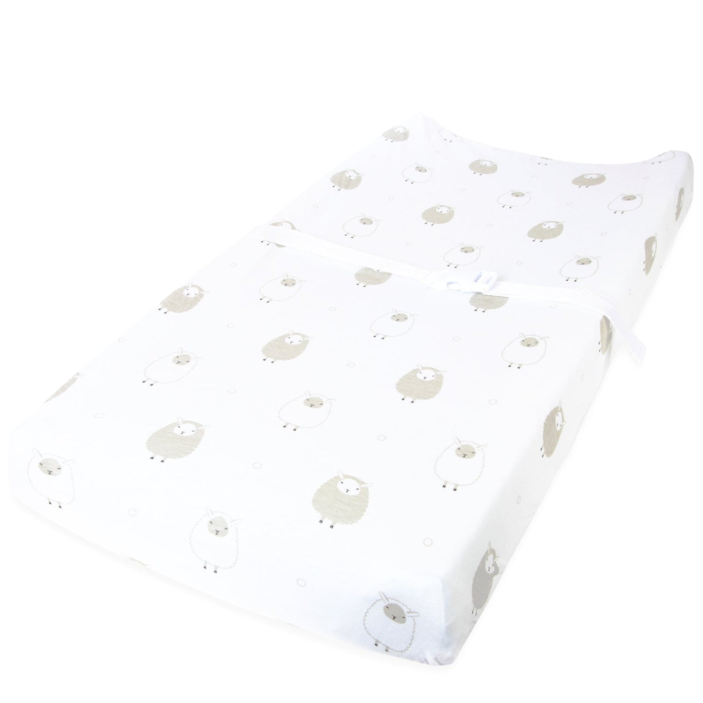 Cuddly Cubs Changing Pad Covers – 2 Pack – Snuggly Soft Plush Cotton Changing Table Covers for Boy, Girl – Fits Perfectly on Summer Infant and Other 16 x 32 Baby Changing Table Pads – Grey Stripes