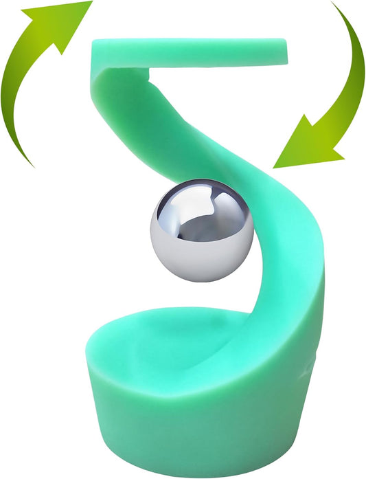 Kinetic Spinning Desk Toys,Rotating Left and Right,with a Unique Visual Illusion,Keep Focus,Relieve Stress,Executive Desk Toy Gifts for Adult Teen Children-Blue