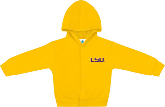 Creative Knitwear College Baby Snap Hooded Jacket - Team Logo, Multiple Colors, for Boys & Girls, (0-24 Months)