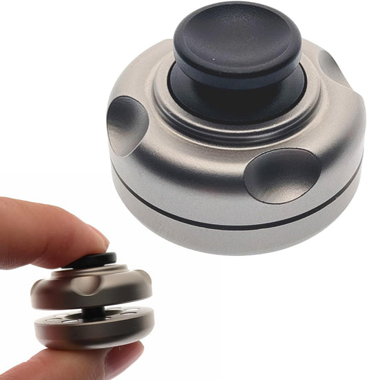 Levitation Spinner Magnetic Fidget Slider Toys for Adults- Metal Haptic Coin Push Slide Rotation Clicker, ADHD Tools Stress Relief EDC Desk Toy