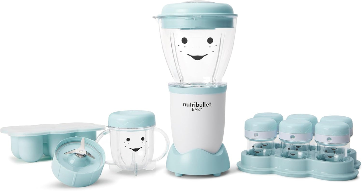 NutriBullet NBY-50100 Baby, 32-oz, Blue (Renewed)