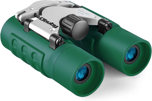 Obuby Real Binoculars for Kids Gifts for 3-12 Years Boys Girls 8x21 High-Resolution Optics Compact Toy Binocular for Bird Watching,Travel, Camping