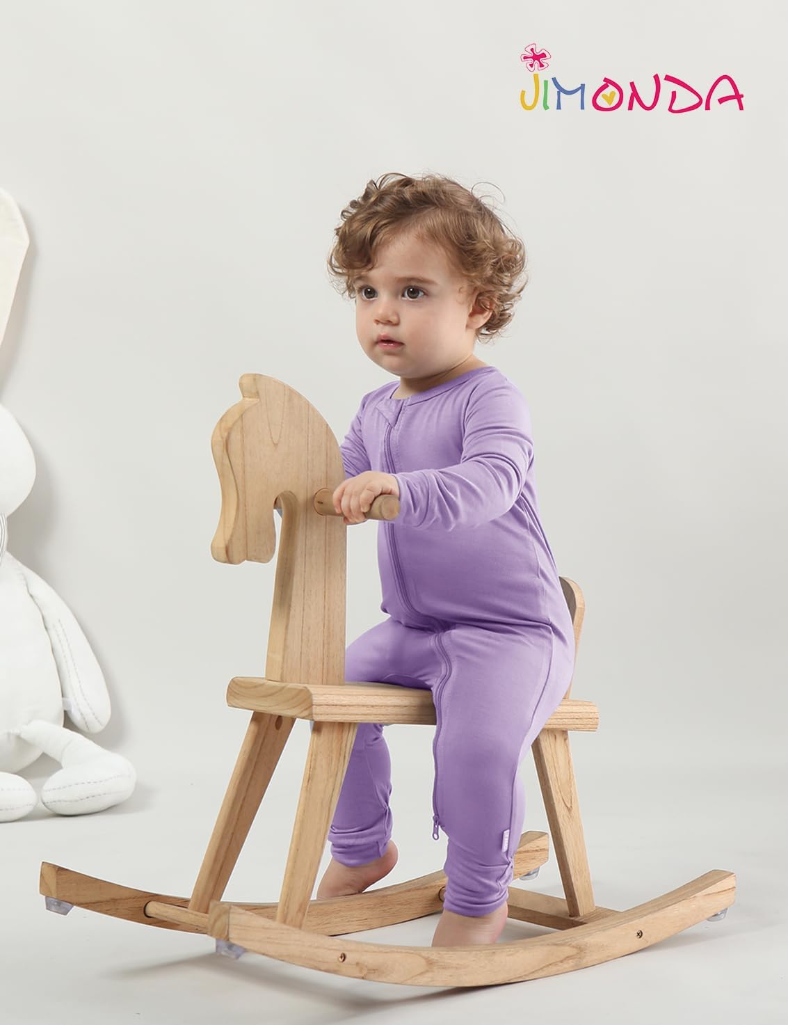 Jimonda Baby Romper Boys Girls Bamboo Pajamas 2-Way Zipper Footless Unisex Long Sleeve Sleepers Sleep and Play 0-24 Months