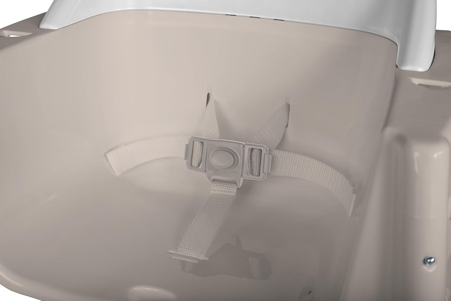 Foundations Secure Sitter Feeding Chairs Multipack, No-Tip Feet, 3-Point Adjustable Harness, Removable Tray, Easy to Clean, Stackable Feeding Chairs, 3 Pack (7 inch)