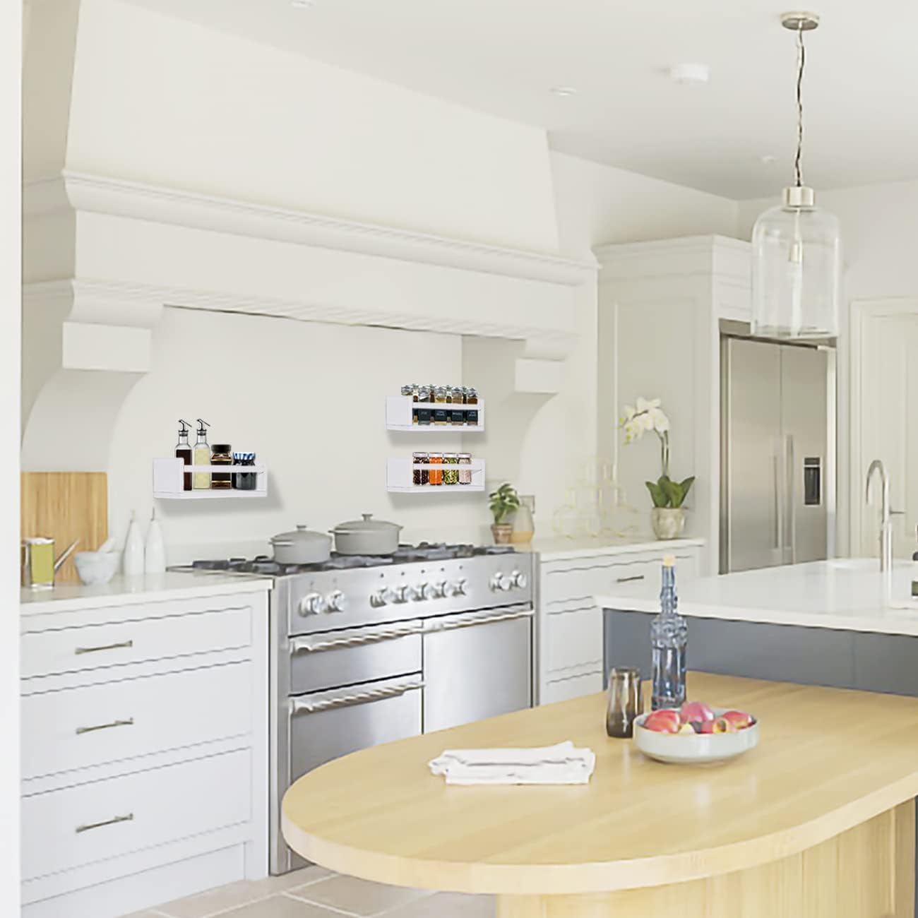 AZSKY Floating Bookshelf for Kids Room White Nursery Shelves Picture Ledge Wall Shelves for Bathroom Decor Kitchen Spice Rack Book Shelf Photo Organizer for Baby Nursery Décor 16 Inch Set of 3