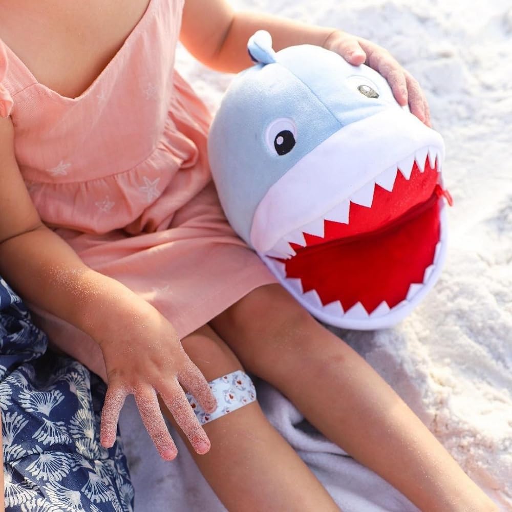Plush Aid Kit for Home - First Aid Kit for Kids - Toddler First Aid Kit - Mini Boo Boo Kit – Mini Emergency First Aid Classroom – Finn Shark Plush Bag